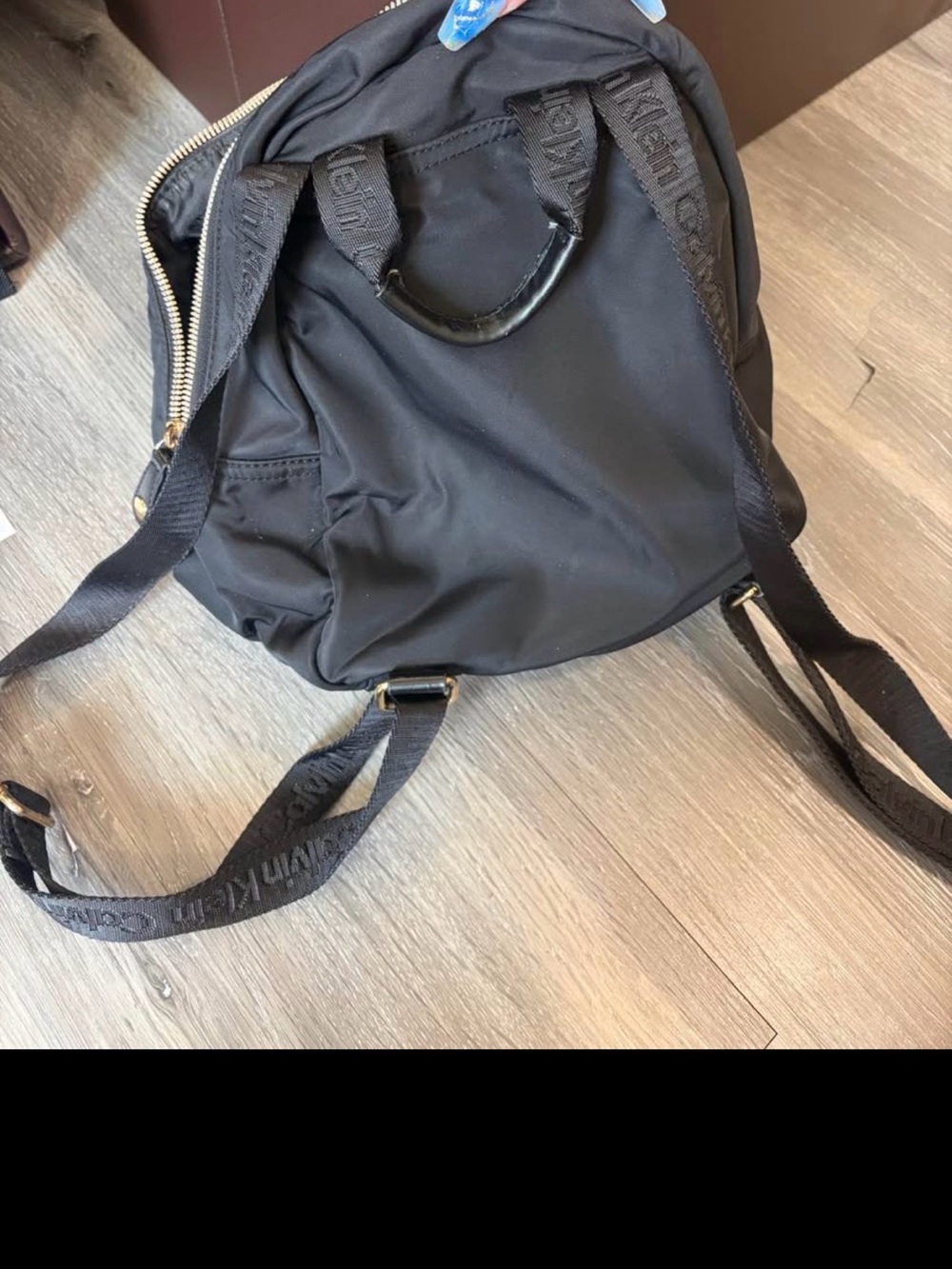 Calvin Klein Black Nylon Everyday Backpack
